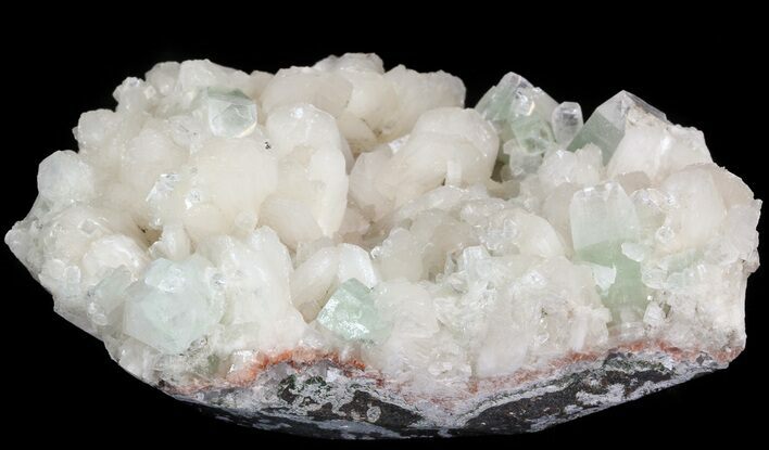 Zoned Apophyllite Crystals on Stilbite Association - India #44445